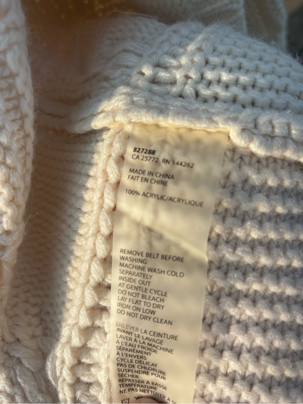 Black Tape Cream Cable-Knit Open Front Long Sweater Vest Cardigan - Picture 3 of 3